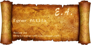 Egner Attila névjegykártya